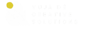 alt="vujà dé creative solutions logo in white and gold"